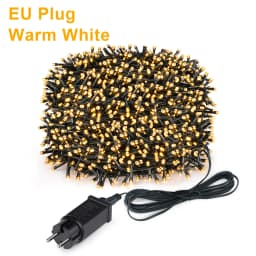 2026 New Year Decoration LED Christmas Light White/Warm/RGB Waterproof Fairy String Lights for Curtain Wedding Party Lighting