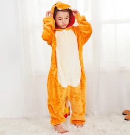 Kids Kigurumi Fire Dragon Cartoon Onesies Children Animal Pajamas Jumpsuit Halloween Christmas Girls Boys Anime Cosplay Costumes