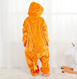 Kids Kigurumi Fire Dragon Cartoon Onesies Children Animal Pajamas Jumpsuit Halloween Christmas Girls Boys Anime Cosplay Costumes