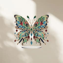 1 DIY Crystal Diamond Painting Decorative Item with Butterfly and Hummingbird Patterns Made of Acrylic Material for Christmas