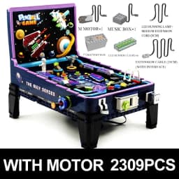 GULY 60526 Technical MOC Idea Game Machine Pinball Table Building Block Educational Brick Assembling Toy Christmas Gift For Kids