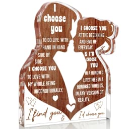 2D Flat, I Love You Gifts for Her Him Wife Husband Boyfriend Girlfriend Romantic Birthday Valentine'S Day Christmas Love Gift