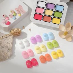 1pc 9-Color New Popular Patting Gel Gradient Dream Texture Soak Off UV&LED Gel Nail Polish Art Creation Salon Christmas DIY Ins