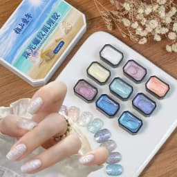 1pc 9-Color New Popular Patting Gel Gradient Dream Texture Soak Off UV&LED Gel Nail Polish Art Creation Salon Christmas DIY Ins