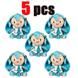 2026 Cartoon Hatsune Miku Plush Doll Toy Anime sakura Miku snow Miku Character Kawaii Sitting posture Fufu Kids Christmas Gift
