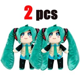 2026 Cartoon Hatsune Miku Plush Doll Toy Anime sakura Miku snow Miku Character Kawaii Sitting posture Fufu Kids Christmas Gift