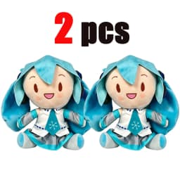 2026 Cartoon Hatsune Miku Plush Doll Toy Anime sakura Miku snow Miku Character Kawaii Sitting posture Fufu Kids Christmas Gift