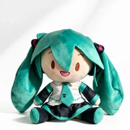 2026 Cartoon Hatsune Miku Plush Doll Toy Anime sakura Miku snow Miku Character Kawaii Sitting posture Fufu Kids Christmas Gift