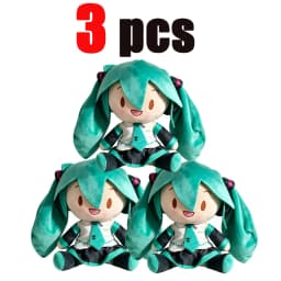 2026 Cartoon Hatsune Miku Plush Doll Toy Anime sakura Miku snow Miku Character Kawaii Sitting posture Fufu Kids Christmas Gift