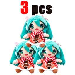 2026 Cartoon Hatsune Miku Plush Doll Toy Anime sakura Miku snow Miku Character Kawaii Sitting posture Fufu Kids Christmas Gift