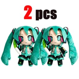 2026 Cartoon Hatsune Miku Plush Doll Toy Anime sakura Miku snow Miku Character Kawaii Sitting posture Fufu Kids Christmas Gift