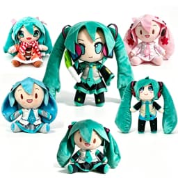 2026 Cartoon Hatsune Miku Plush Doll Toy Anime sakura Miku snow Miku Character Kawaii Sitting posture Fufu Kids Christmas Gift
