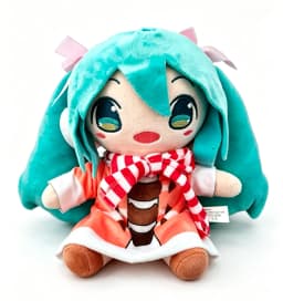 2026 Cartoon Hatsune Miku Plush Doll Toy Anime sakura Miku snow Miku Character Kawaii Sitting posture Fufu Kids Christmas Gift