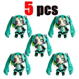 2026 Cartoon Hatsune Miku Plush Doll Toy Anime sakura Miku snow Miku Character Kawaii Sitting posture Fufu Kids Christmas Gift