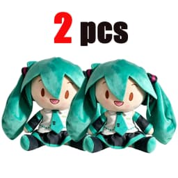 2026 Cartoon Hatsune Miku Plush Doll Toy Anime sakura Miku snow Miku Character Kawaii Sitting posture Fufu Kids Christmas Gift