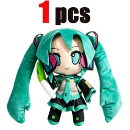 2026 Cartoon Hatsune Miku Plush Doll Toy Anime sakura Miku snow Miku Character Kawaii Sitting posture Fufu Kids Christmas Gift