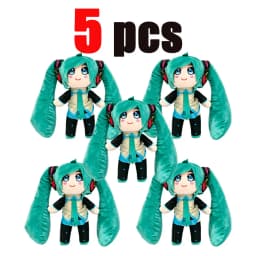 2026 Cartoon Hatsune Miku Plush Doll Toy Anime sakura Miku snow Miku Character Kawaii Sitting posture Fufu Kids Christmas Gift