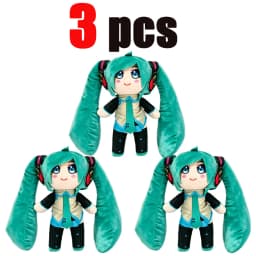 2026 Cartoon Hatsune Miku Plush Doll Toy Anime sakura Miku snow Miku Character Kawaii Sitting posture Fufu Kids Christmas Gift