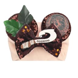 NEW Mouse Ears Baby Headbands For Girls Princess Cosplay Sequin 5"Bow Headwrap Baby Turban Christmas Party DIY Hair Accessory