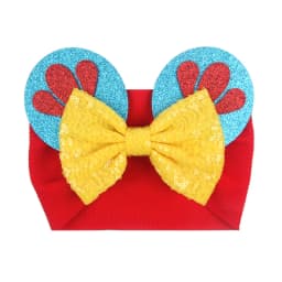 NEW Mouse Ears Baby Headbands For Girls Princess Cosplay Sequin 5"Bow Headwrap Baby Turban Christmas Party DIY Hair Accessory