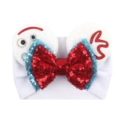 NEW Mouse Ears Baby Headbands For Girls Princess Cosplay Sequin 5"Bow Headwrap Baby Turban Christmas Party DIY Hair Accessory