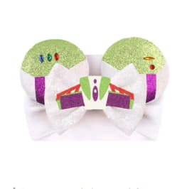 NEW Mouse Ears Baby Headbands For Girls Princess Cosplay Sequin 5"Bow Headwrap Baby Turban Christmas Party DIY Hair Accessory