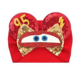 NEW Mouse Ears Baby Headbands For Girls Princess Cosplay Sequin 5"Bow Headwrap Baby Turban Christmas Party DIY Hair Accessory
