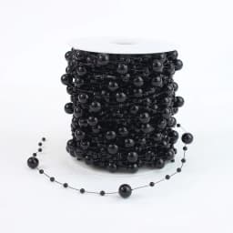 10M 3-8mm Beads Garland Pearl Strands Fish Chain Ribbon for Christmas Tree Wreath Gift Wrapping Decoration