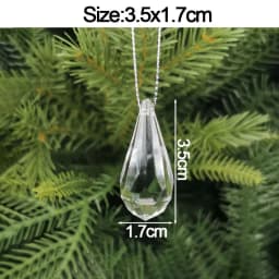 5pcs Christmas Home Decorations Crystal Acrylic Ornaments Snowflake Elk Xmas Tree Hanging Pendants Navidad 2026 New Year Gift