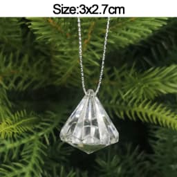 5pcs Christmas Home Decorations Crystal Acrylic Ornaments Snowflake Elk Xmas Tree Hanging Pendants Navidad 2026 New Year Gift