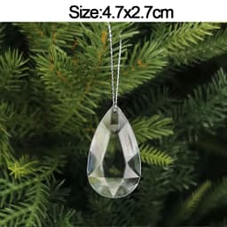 5pcs Christmas Home Decorations Crystal Acrylic Ornaments Snowflake Elk Xmas Tree Hanging Pendants Navidad 2026 New Year Gift