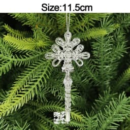 5pcs Christmas Home Decorations Crystal Acrylic Ornaments Snowflake Elk Xmas Tree Hanging Pendants Navidad 2026 New Year Gift