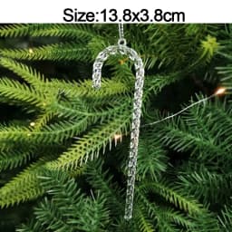 5pcs Christmas Home Decorations Crystal Acrylic Ornaments Snowflake Elk Xmas Tree Hanging Pendants Navidad 2026 New Year Gift