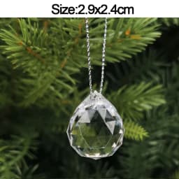 5pcs Christmas Home Decorations Crystal Acrylic Ornaments Snowflake Elk Xmas Tree Hanging Pendants Navidad 2026 New Year Gift