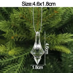 5pcs Christmas Home Decorations Crystal Acrylic Ornaments Snowflake Elk Xmas Tree Hanging Pendants Navidad 2026 New Year Gift