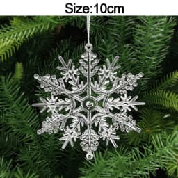 5pcs Christmas Home Decorations Crystal Acrylic Ornaments Snowflake Elk Xmas Tree Hanging Pendants Navidad 2026 New Year Gift