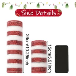 Christmas Tree Decorations Ribbon Mesh Ribbon for Wreath Bow Garland 2025 Christmas Decor Home Decor Gifts Navidad New Year 2026