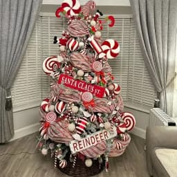 Christmas Tree Decorations Ribbon Mesh Ribbon for Wreath Bow Garland 2025 Christmas Decor Home Decor Gifts Navidad New Year 2026