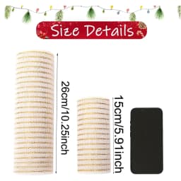 Christmas Tree Decorations Ribbon Mesh Ribbon for Wreath Bow Garland 2025 Christmas Decor Home Decor Gifts Navidad New Year 2026