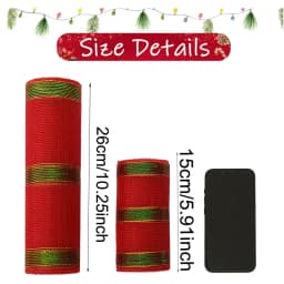 Christmas Tree Decorations Ribbon Mesh Ribbon for Wreath Bow Garland 2025 Christmas Decor Home Decor Gifts Navidad New Year 2026