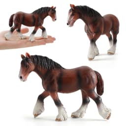 High Quality Simulated Wild Life Horse Model Solid Realistic The Sharma And Foal Decoration Toys For Christmas Gifts