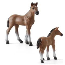 High Quality Simulated Wild Life Horse Model Solid Realistic The Sharma And Foal Decoration Toys For Christmas Gifts