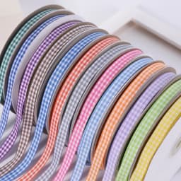 5 Yards Gingham Ribbons for Wedding Christmas Party Decorations Gifts Wrapping DIY Bow Hair Craft Plaid Ribbons Card Buffalo