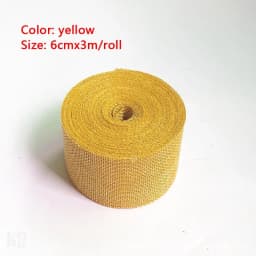 3M/Roll Burlap Ribbon 6cm Colorful Natural Jute Ribbon Jute Fabric Trims Ribbon for DIY Christmas Wrapping Crafts Wedding Decor