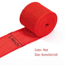 3M/Roll Burlap Ribbon 6cm Colorful Natural Jute Ribbon Jute Fabric Trims Ribbon for DIY Christmas Wrapping Crafts Wedding Decor