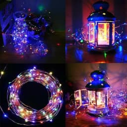Outdoor Solar String Light LED Fairy Garland Copper Wire Light Garden Yard Party Christmas Decoration Lamp 8 Mode