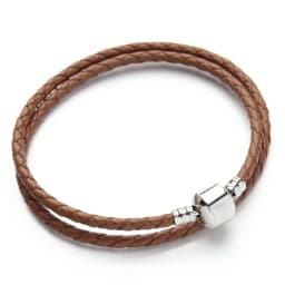 1 Strand Double layer Braided Leather Bracelet Original Charm Bracelets For Women Men Jewelry Festival Gift Christmas Gift