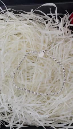 Christmas gifts charm 925 Sterling Bracelet 4MM beads chain for woman Popular brands jewelry fashion Wedding party