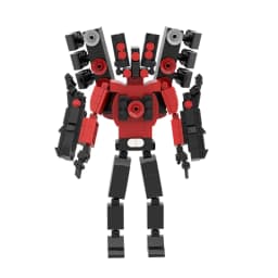 407pcs/set New Skibidi Toilet Updated Speaker Man Building Blocks DIY Titan Mecha MOC Bricks Model Toys For Kids Christmas Gifts