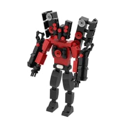 407pcs/set New Skibidi Toilet Updated Speaker Man Building Blocks DIY Titan Mecha MOC Bricks Model Toys For Kids Christmas Gifts